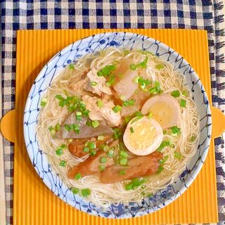 おでんのぶっかけ素麺♪